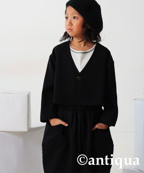 antiqua(アンティカ)の「配色ステッチタンクトップ(タンクトップ・キッズ・ブラック/ホワイト系その他/ホワイト/オレンジ/ブルー/杢グレー/ブラック×ホワイト・120/130)」の15枚目の写真