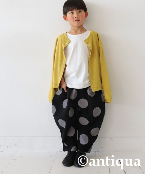 antiqua(アンティカ)の「配色ステッチタンクトップ(タンクトップ・キッズ・ブラック/ホワイト系その他/ホワイト/オレンジ/ブルー/杢グレー/ブラック×ホワイト・120/130)」の8枚目の写真