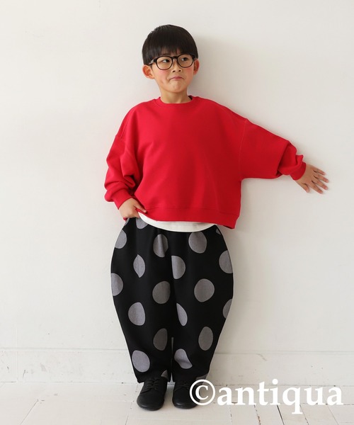 antiqua(アンティカ)の「配色ステッチタンクトップ(タンクトップ・キッズ・ブラック/ホワイト系その他/ホワイト/オレンジ/ブルー/杢グレー/ブラック×ホワイト・120/130)」の10枚目の写真