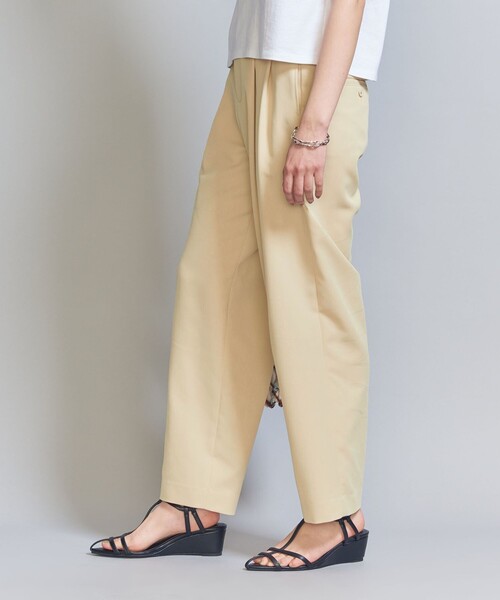 カルゼ バックゴム テーパード パンツ