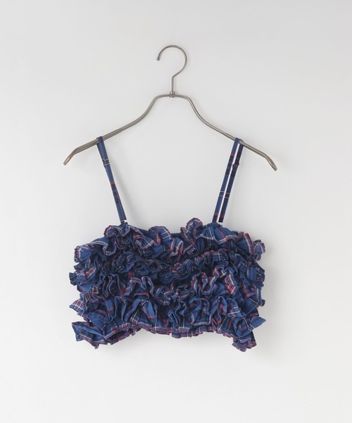 LOWRYS FARM(ローリーズファーム)の「INDIAISフリルキャミソール 112149(キャミソール・キッズ・レッド/ブルー・FREE)」の2枚目の写真