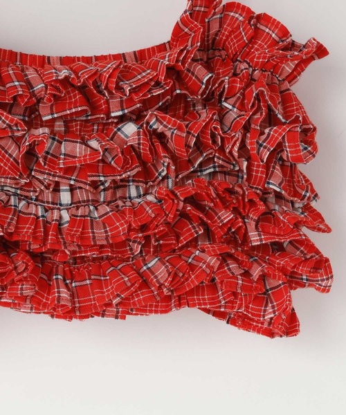 LOWRYS FARM(ローリーズファーム)の「INDIAISフリルキャミソール 112149(キャミソール・キッズ・レッド/ブルー・FREE)」の4枚目の写真