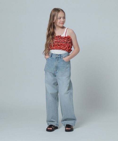 LOWRYS FARM(ローリーズファーム)の「INDIAISフリルキャミソール 112149(キャミソール・キッズ・レッド/ブルー・FREE)」の17枚目の写真