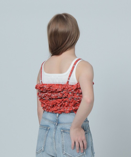 LOWRYS FARM(ローリーズファーム)の「INDIAISフリルキャミソール 112149(キャミソール・キッズ・レッド/ブルー・FREE)」の13枚目の写真