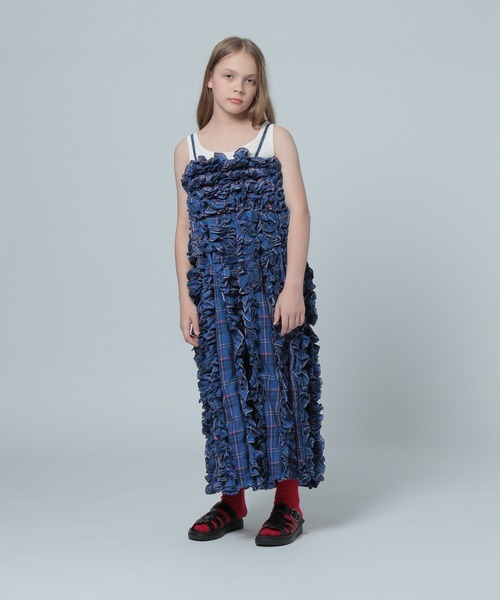 LOWRYS FARM(ローリーズファーム)の「INDIAISフリルキャミソール 112149(キャミソール・キッズ・レッド/ブルー・FREE)」の14枚目の写真