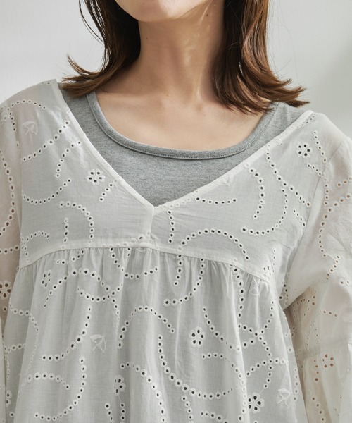 Arnold Palmer（アーノルドパーマー）の「インナーセット アンブレラ レース ワンピース（ワンピース・レディース・ブラック/ホワイト・L/M/S）」の5枚目の写真