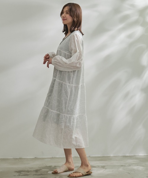 Arnold Palmer（アーノルドパーマー）の「インナーセット アンブレラ レース ワンピース（ワンピース・レディース・ブラック/ホワイト・L/M/S）」の10枚目の写真