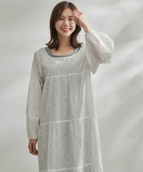 Arnold Palmer（アーノルドパーマー）の「インナーセット アンブレラ レース ワンピース（ワンピース・レディース・ブラック/ホワイト・L/M/S）」の15枚目の写真