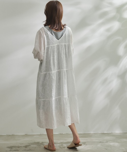 Arnold Palmer（アーノルドパーマー）の「インナーセット アンブレラ レース ワンピース（ワンピース・レディース・ブラック/ホワイト・L/M/S）」の17枚目の写真