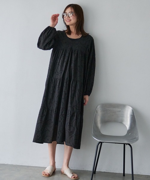 Arnold Palmer（アーノルドパーマー）の「インナーセット アンブレラ レース ワンピース（ワンピース・レディース・ブラック/ホワイト・L/M/S）」の20枚目の写真