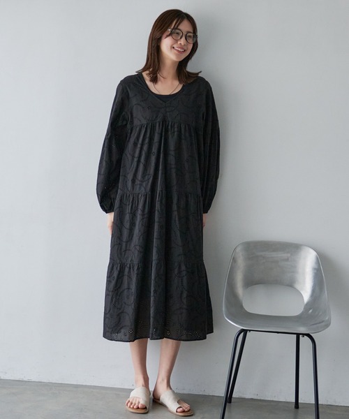 Arnold Palmer（アーノルドパーマー）の「インナーセット アンブレラ レース ワンピース（ワンピース・レディース・ブラック/ホワイト・L/M/S）」の21枚目の写真