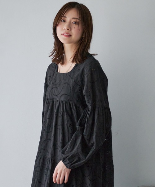 Arnold Palmer（アーノルドパーマー）の「インナーセット アンブレラ レース ワンピース（ワンピース・レディース・ブラック/ホワイト・L/M/S）」の22枚目の写真