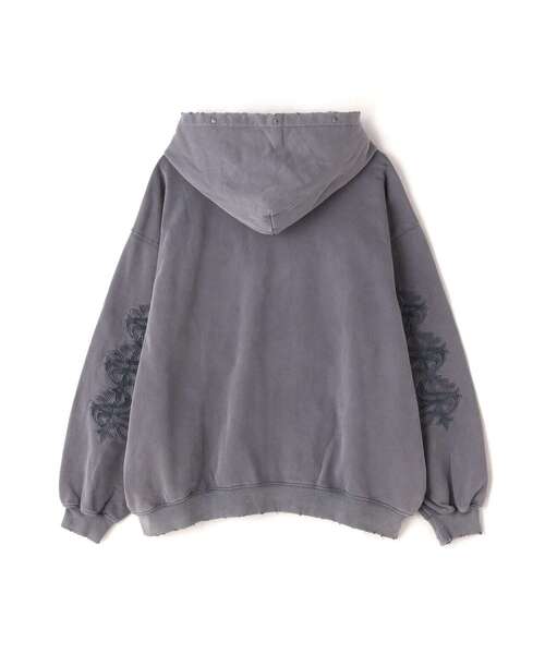 SUPPLIER（サプライヤー）の「Supplier/サプライヤー/Studs Cross Patch Zip Hoodie（パーカー・メンズ・グレー/ブラック・XL/L/M）」の5枚目の写真