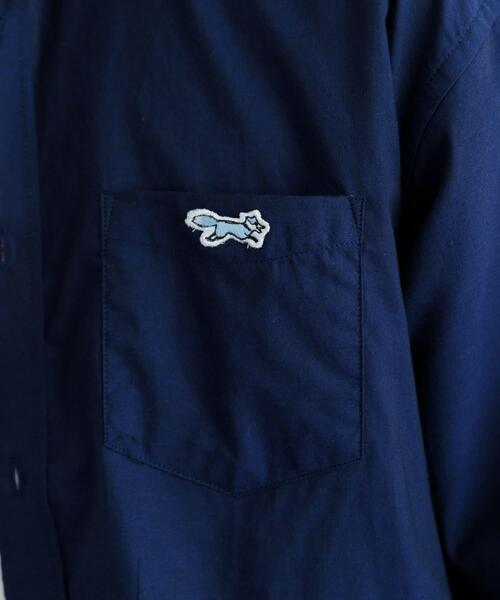 ITEMS URBANRESEARCH(アイテムズ アーバンリサーチ)の「PENNEYS FOX Youth レギュラーカラー シャツ(シャツ/ブラウス・メンズ・ネイビー/ホワイト/ライトブルー/オリーブ・LARGE/MEDIUM)」の4枚目の写真