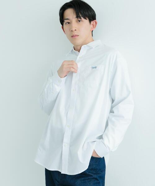 ITEMS URBANRESEARCH(アイテムズ アーバンリサーチ)の「PENNEYS FOX Youth レギュラーカラー シャツ(シャツ/ブラウス・メンズ・ネイビー/ホワイト/ライトブルー/オリーブ・LARGE/MEDIUM)」の1枚目の写真