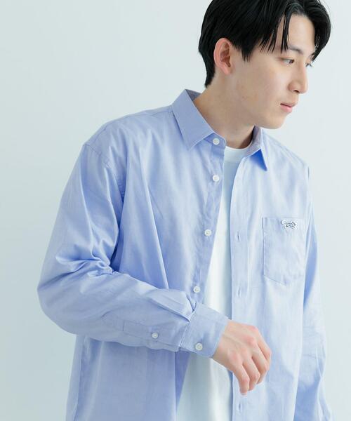ITEMS URBANRESEARCH(アイテムズ アーバンリサーチ)の「PENNEYS FOX Youth レギュラーカラー シャツ(シャツ/ブラウス・メンズ・ネイビー/ホワイト/ライトブルー/オリーブ・LARGE/MEDIUM)」の3枚目の写真