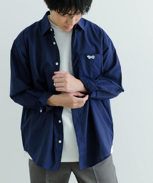 ITEMS URBANRESEARCH(アイテムズ アーバンリサーチ)の「PENNEYS FOX Youth レギュラーカラー シャツ(シャツ/ブラウス・メンズ・ネイビー/ホワイト/ライトブルー/オリーブ・LARGE/MEDIUM)」の6枚目の写真