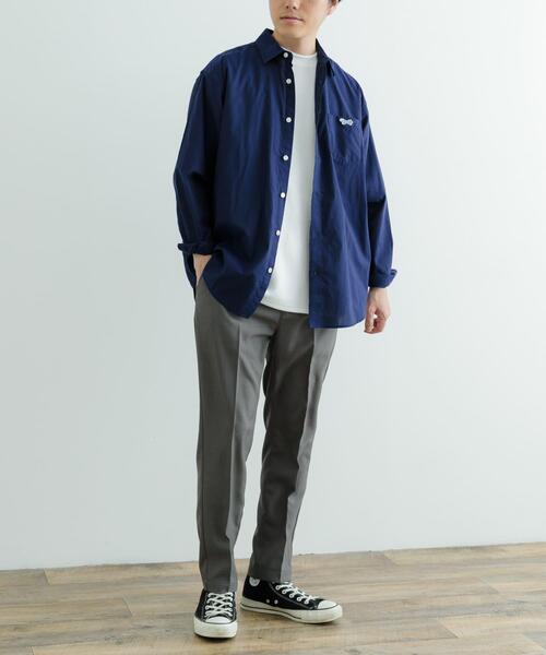 ITEMS URBANRESEARCH(アイテムズ アーバンリサーチ)の「PENNEYS FOX Youth レギュラーカラー シャツ(シャツ/ブラウス・メンズ・ネイビー/ホワイト/ライトブルー/オリーブ・LARGE/MEDIUM)」の11枚目の写真