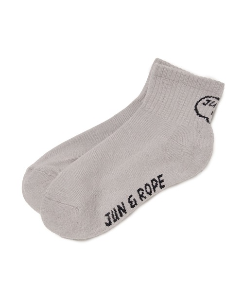 JUN&ROPE'(ジュンアンドロペ)の「吹き出しロゴ ショートソックス(ソックス/靴下・レディース・ブラック/グレー/ホワイト・FREE)」の3枚目の写真