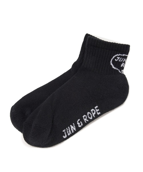 JUN&ROPE'(ジュンアンドロペ)の「吹き出しロゴ ショートソックス(ソックス/靴下・レディース・ブラック/グレー/ホワイト・FREE)」の2枚目の写真