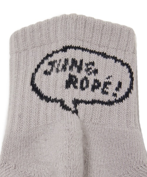 JUN&ROPE'(ジュンアンドロペ)の「吹き出しロゴ ショートソックス(ソックス/靴下・レディース・ブラック/グレー/ホワイト・FREE)」の8枚目の写真