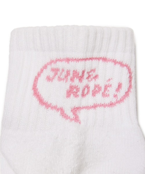 JUN&ROPE'(ジュンアンドロペ)の「吹き出しロゴ ショートソックス(ソックス/靴下・レディース・ブラック/グレー/ホワイト・FREE)」の9枚目の写真