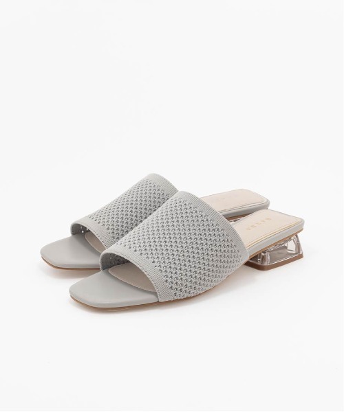 RANDA(ランダ)の「【SUSTAINABLE】ニットサンダル(サンダル・レディース・ブラック/ベージュ/グレー/アイボリー・L/M/S/LL)」の7枚目の写真