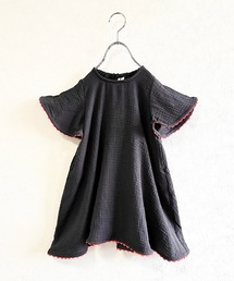 CALMIA（カルミア）の「Wガーゼベルスリーブワンピース（80～150cm）（ワンピース・キッズ）」