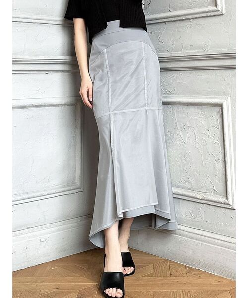 RESEXXY（リゼクシー）の「ヨークシアーマーメイドスカート（スカート・レディース・ブルー/ホワイト/ブラック・FREE）」の2枚目の写真