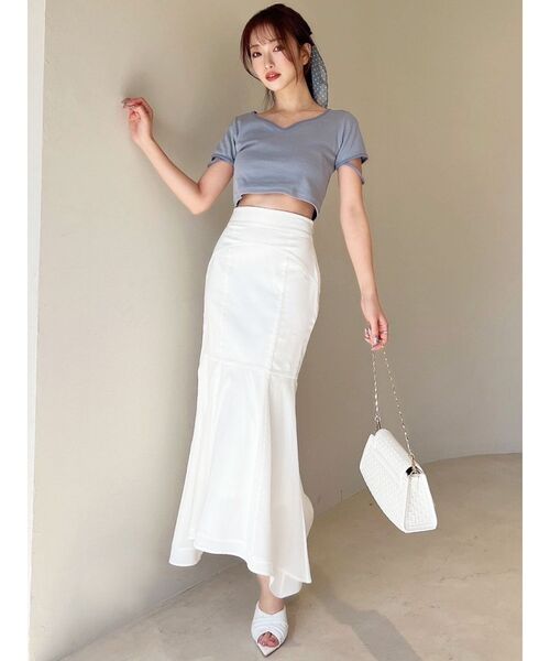 RESEXXY（リゼクシー）の「ヨークシアーマーメイドスカート（スカート・レディース・ブルー/ホワイト/ブラック・FREE）」の4枚目の写真