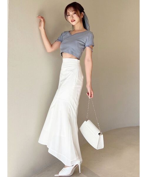 RESEXXY（リゼクシー）の「ヨークシアーマーメイドスカート（スカート・レディース・ブルー/ホワイト/ブラック・FREE）」の5枚目の写真