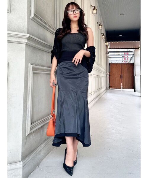 RESEXXY（リゼクシー）の「ヨークシアーマーメイドスカート（スカート・レディース・ブルー/ホワイト/ブラック・FREE）」の9枚目の写真