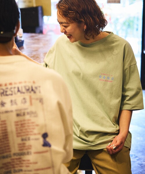 FREAK'S STORE（フリークスストア）の「限定展開 紫金飯店×FREAK'S STORE 別注 ビッグシルエット バックプリント クルーネックTシャツ/中華/チャイナデザイン（Tシャツ/カットソー・メンズ・ホワイト/ミント/スミクロ・SMALL/MEDIUM/LARGE）」の22枚目の写真