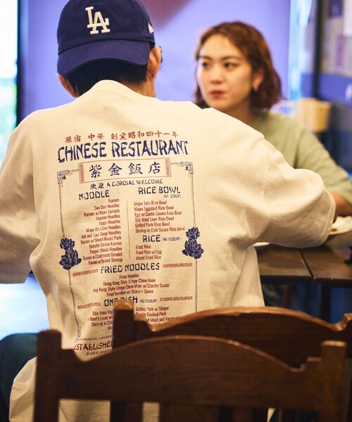 FREAK'S STORE（フリークスストア）の「限定展開 紫金飯店×FREAK'S STORE 別注 ビッグシルエット バックプリント クルーネックTシャツ/中華/チャイナデザイン（Tシャツ/カットソー・メンズ・ホワイト/ミント/スミクロ・SMALL/MEDIUM/LARGE）」の17枚目の写真