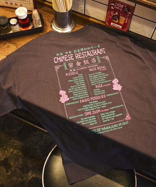 FREAK'S STORE（フリークスストア）の「限定展開 紫金飯店×FREAK'S STORE 別注 ビッグシルエット バックプリント クルーネックTシャツ/中華/チャイナデザイン（Tシャツ/カットソー・メンズ・ホワイト/ミント/スミクロ・SMALL/MEDIUM/LARGE）」の10枚目の写真