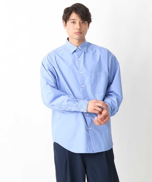 a.v.v(アーヴェヴェ)の「【イージーケア】ワイドシルエットシャツ(シャツ/ブラウス・メンズ・ダークインディゴブルー/ホワイト・46/48)」の10枚目の写真
