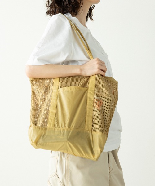 United Athle(ユナイテッドアスレ)の「ライトナイロン リップストップ フロントポケット メッシュ トートバッグ 13L 大容量 秋 秋服 2026年秋冬(トートバッグ・メンズ・ブラック/サンドベージュ/オリーブ・FREE)」の18枚目の写真