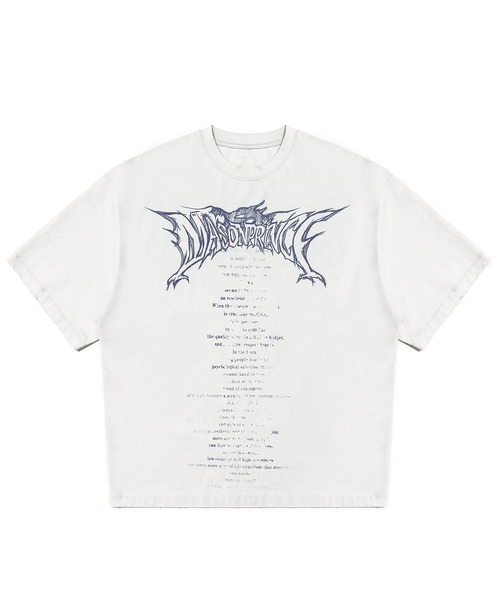 【VETEMENTS】オーバーサイズ プリント入り Tシャツ VETEMENTS(ヴェトモン) 25SS「BONE V REGULAR T-SHIRT」プリント