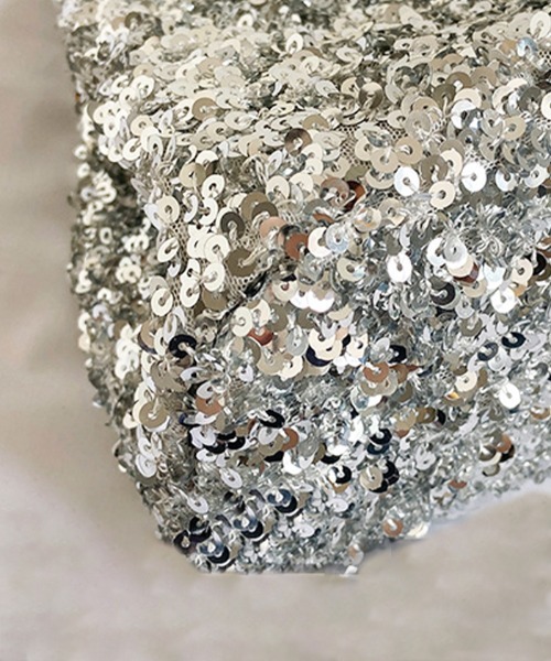 Futier land（フューティアランド）の「スパンコールチェーンバッグ（ショルダーバッグ・レディース・ブラック/シルバー・FREE）」の15枚目の写真