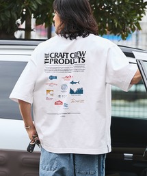 THE CRAFT CREW PRODUCTS（ザクラフトクループロダクツ）の「ヘビーウェイトファンクショナルファブリック ビッグシルエット バックプリントクルーネック半袖Tシャツ   抗菌・防臭【THE CRAFT CREW PRODUCTS】（Tシャツ/カットソー）」