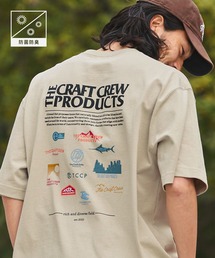 THE CRAFT CREW PRODUCTS（ザクラフトクループロダクツ）の「ヘビーウェイトファンクショナルファブリック ビッグシルエット バックプリントクルーネック半袖Tシャツ   抗菌・防臭【THE CRAFT CREW PRODUCTS】（Tシャツ/カットソー）」
