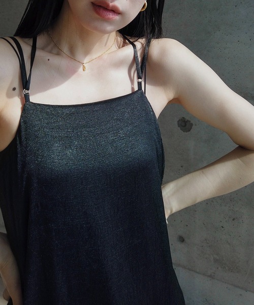 y/m by RIKA（イムバイリカ）の「サテンキャミワンピース（ワンピース・レディース・アイボリー/ブラック・FREE）」の15枚目の写真