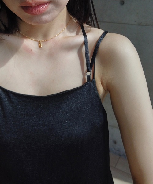 y/m by RIKA（イムバイリカ）の「サテンキャミワンピース（ワンピース・レディース・アイボリー/ブラック・FREE）」の16枚目の写真