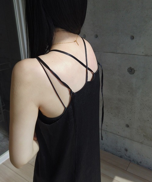 y/m by RIKA（イムバイリカ）の「サテンキャミワンピース（ワンピース・レディース・アイボリー/ブラック・FREE）」の18枚目の写真