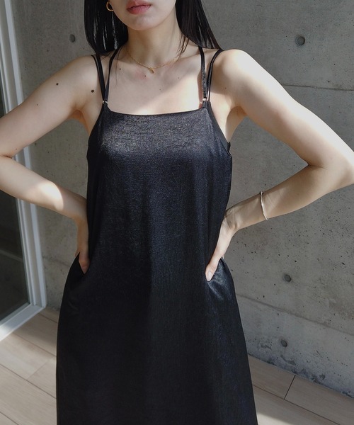 y/m by RIKA（イムバイリカ）の「サテンキャミワンピース（ワンピース・レディース・アイボリー/ブラック・FREE）」の19枚目の写真