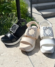 REZOY（リゾイ）の「【24SS新作】【REZOY】ジュエリーバックルスニーカーソールサンダル（サンダル）」