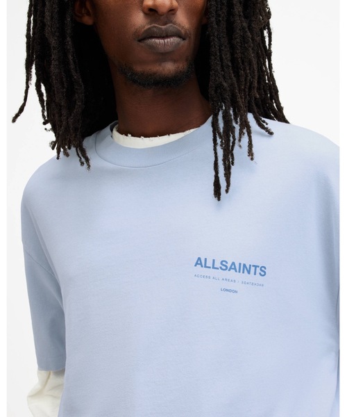 ALLSAINTS(オールセインツ)の「ACCESS OVERSIZED CREW NECK T-SHIRT | ACCESS オーバーサイズ クルー ネック Tシャツ(Tシャツ/カットソー・メンズ・ブルー系その他・XS/S/M/L/XL)」の6枚目の写真