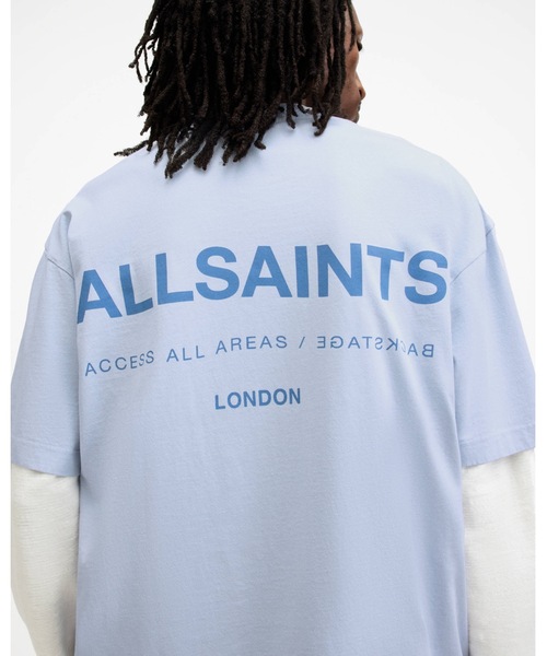 ALLSAINTS(オールセインツ)の「ACCESS OVERSIZED CREW NECK T-SHIRT | ACCESS オーバーサイズ クルー ネック Tシャツ(Tシャツ/カットソー・メンズ・ブルー系その他・XS/S/M/L/XL)」の3枚目の写真