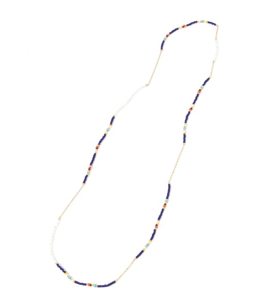 GLOBAL WORK Smile Seed Store(グローバルワーク スマイルシードストア)の「ビーズロングネックレス/111173(ネックレス・レディース・ネイビー/ピンク系その他・FREE)」の3枚目の写真