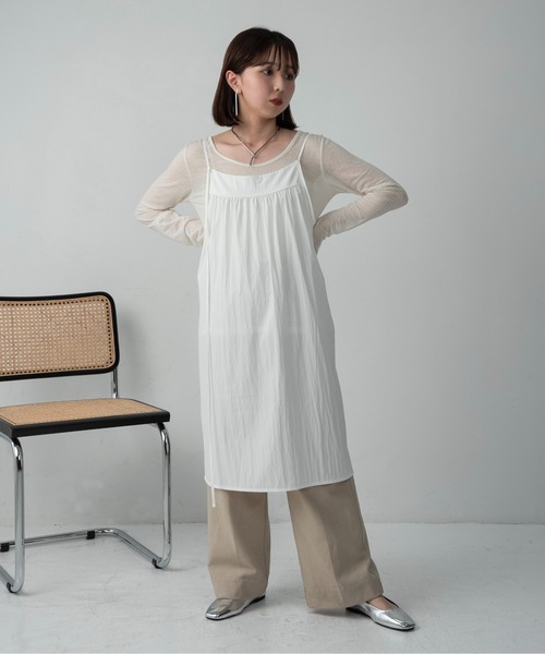 Amiur（エミレ）の「cross midi cami ops / クロスミディキャミ